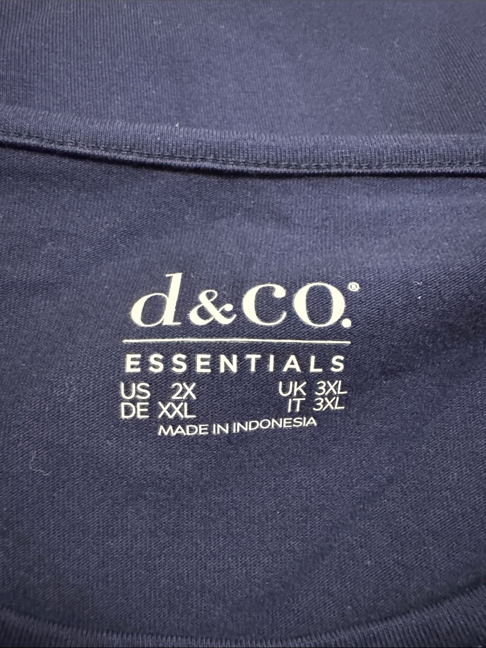 Everyday Scoop Neck Tee - Navy - Picture 4 of 4